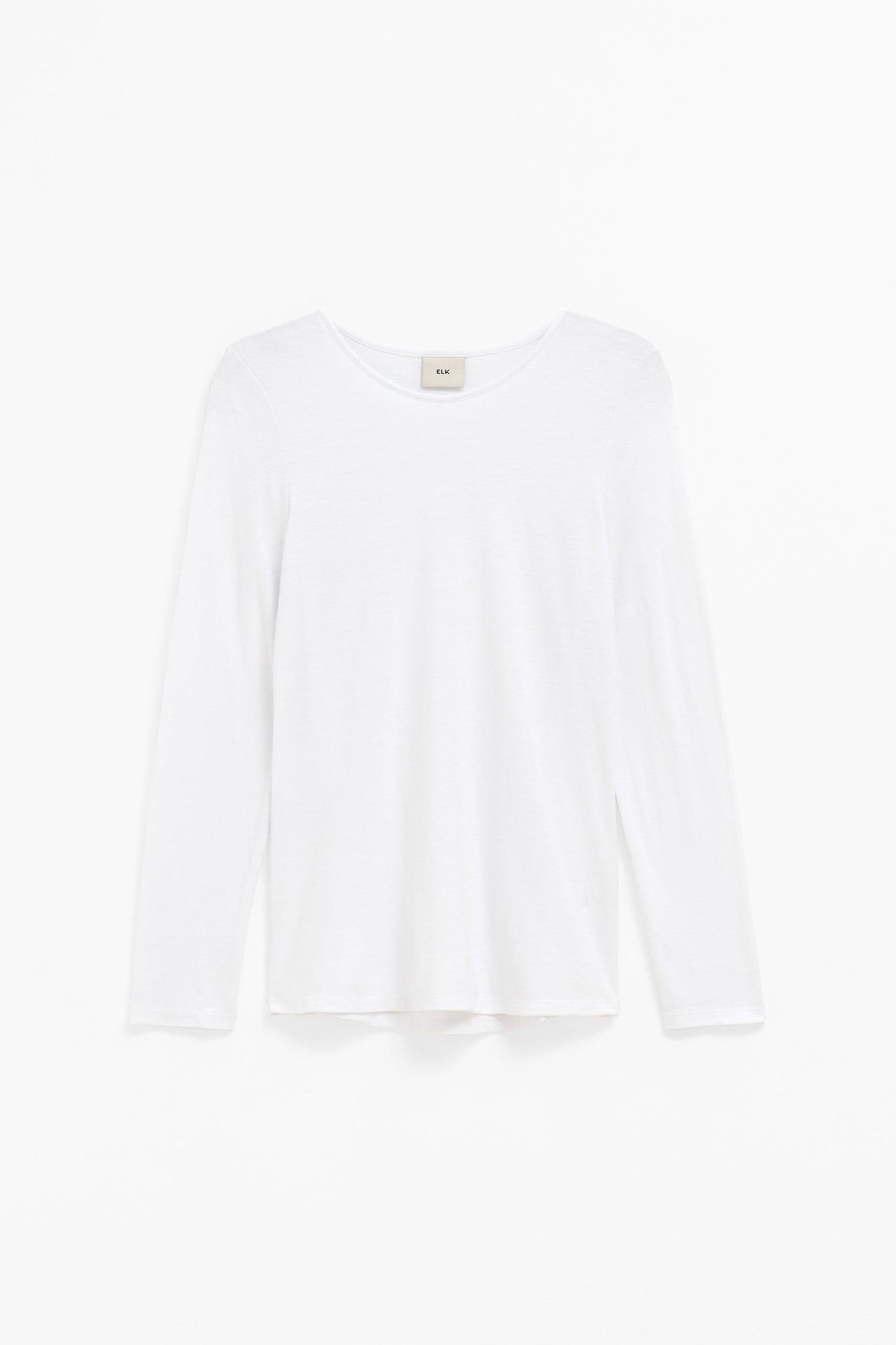 Aryra Hemp and Organic Cotton Basic Long Sleeve Tshirt Front | WHITE