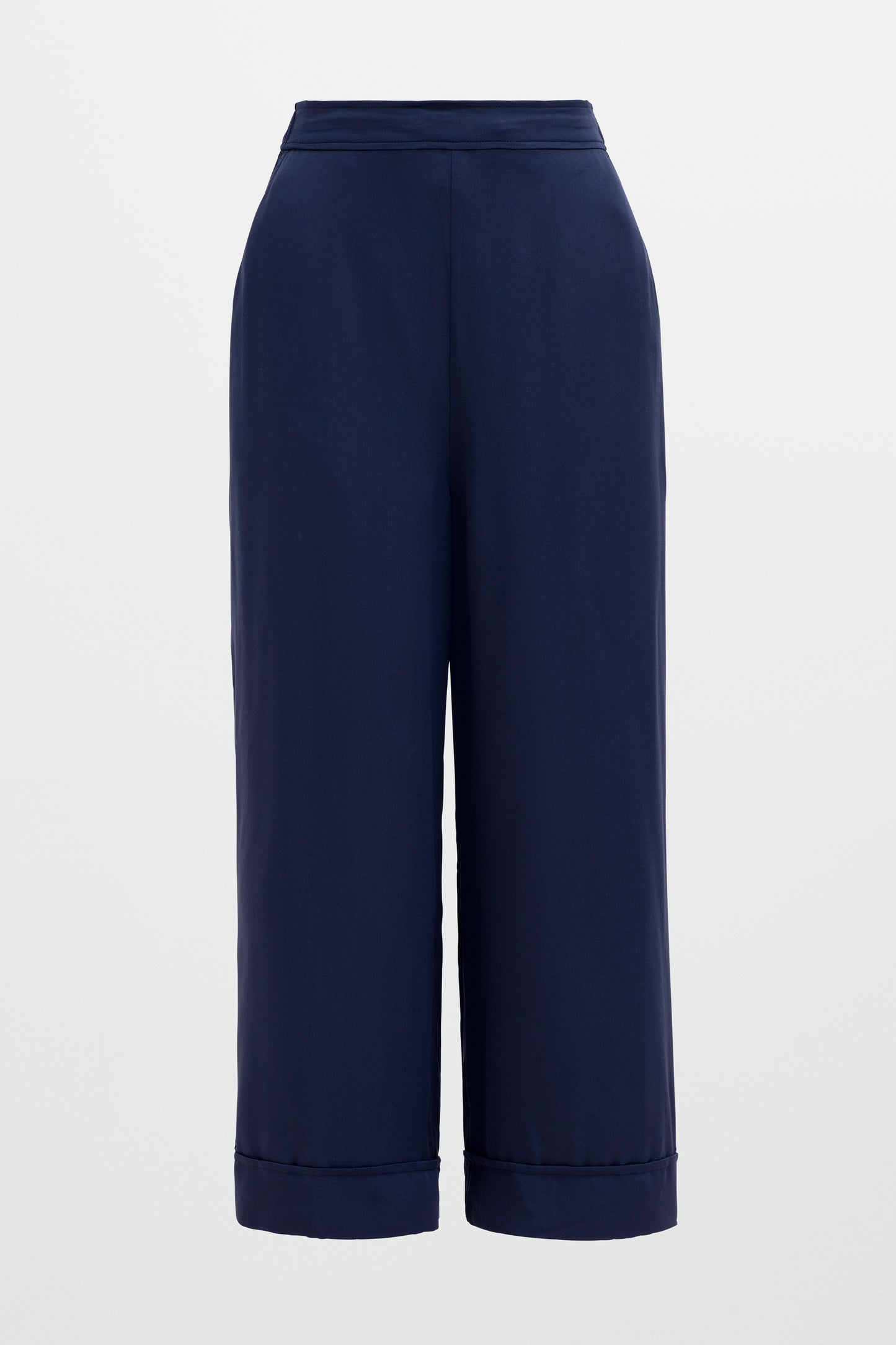 Cropped Wide Leg Culotte Front | MOONLIGHT