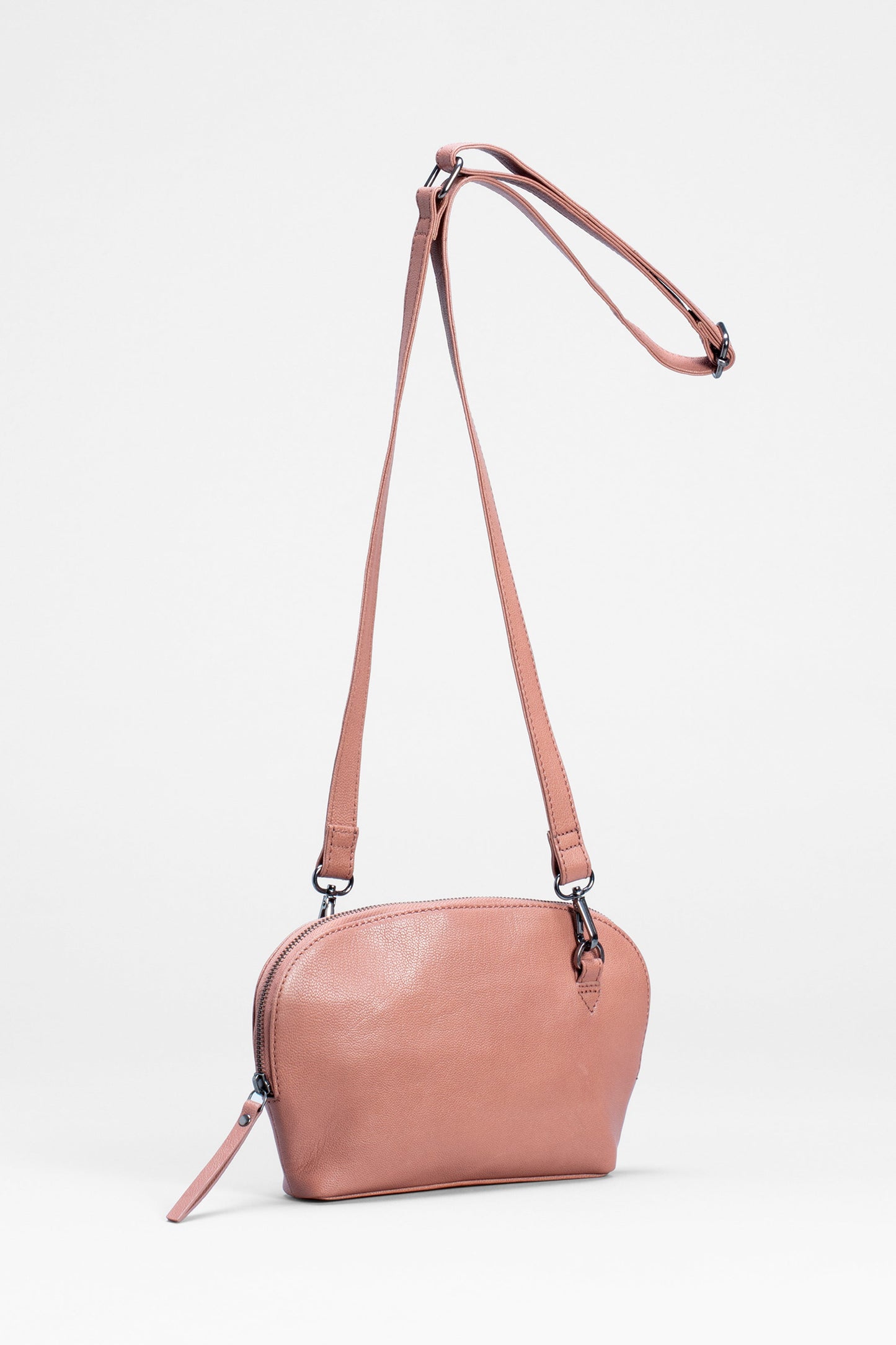 Lotte Cross-Body Remnant Leather Small Bag Front | TAN