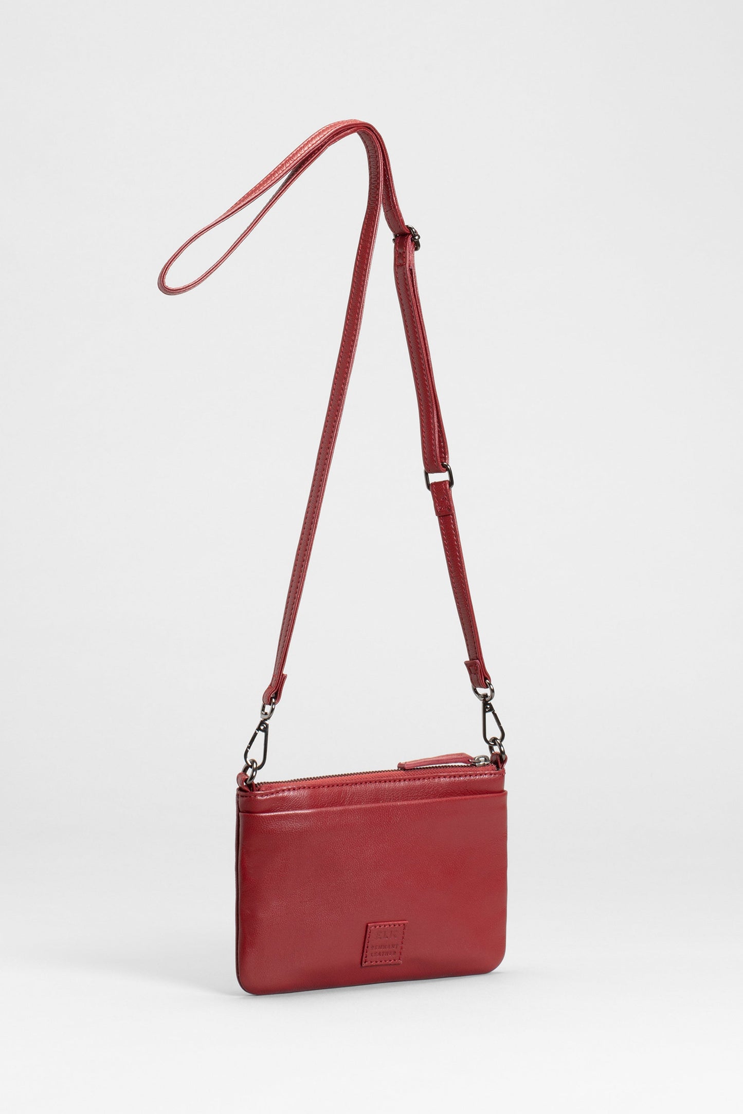 Dai remnant Leather Small Removable Strap Shoulder Bag Back | CHERRY