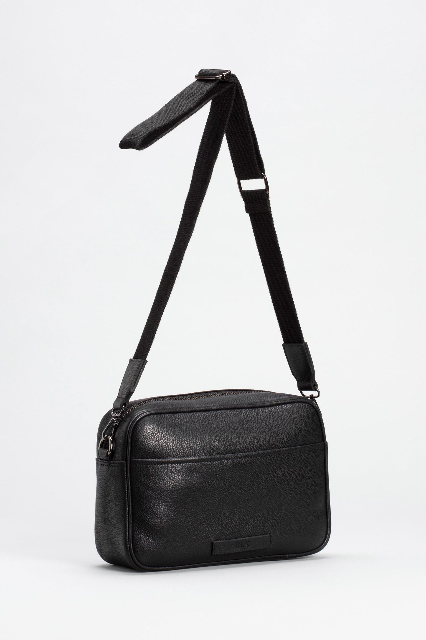 Studd Leather Crossbody Body Bag Back | BLACK