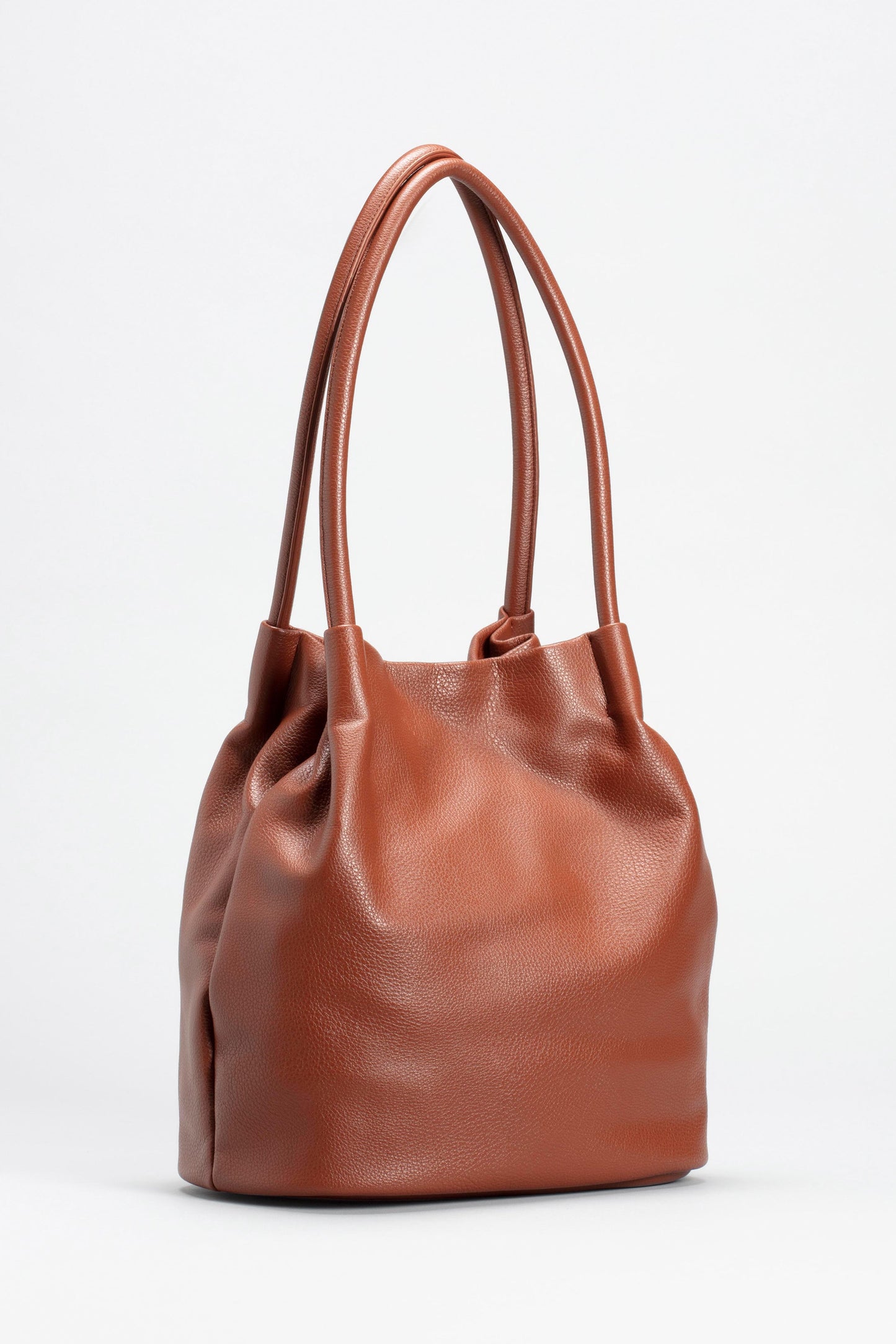 Orsa Vegan Leather Hand Bag Front | TAN